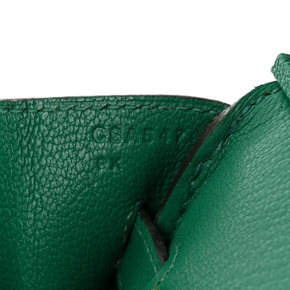 Hermes Epsom Birkin 30 Vert Vertigo 7 of 11