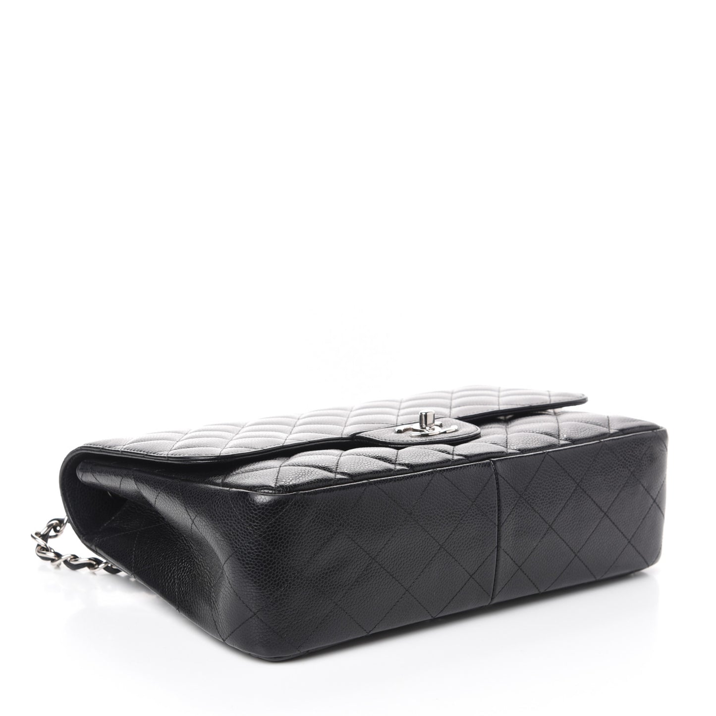 Caviar Quilted Jumbo Single Flap Black