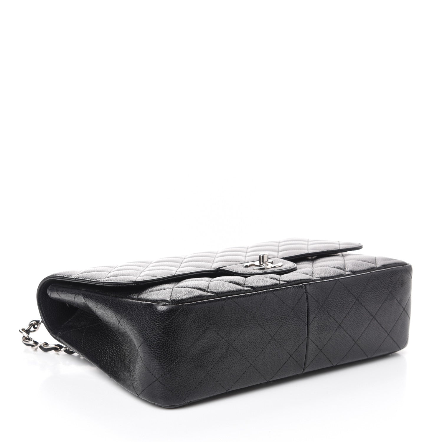 Chanel Caviar Quilted Jumbo Single Flap Black 4 of 10