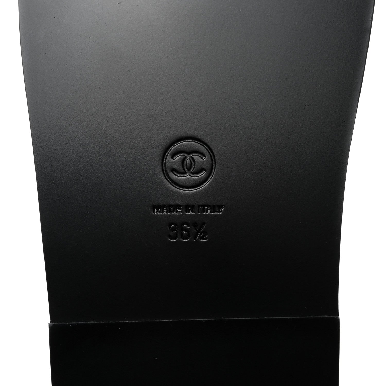 Chanel Grained Calfskin Velcro Dad Sandals 36.5 Black 8 of 9