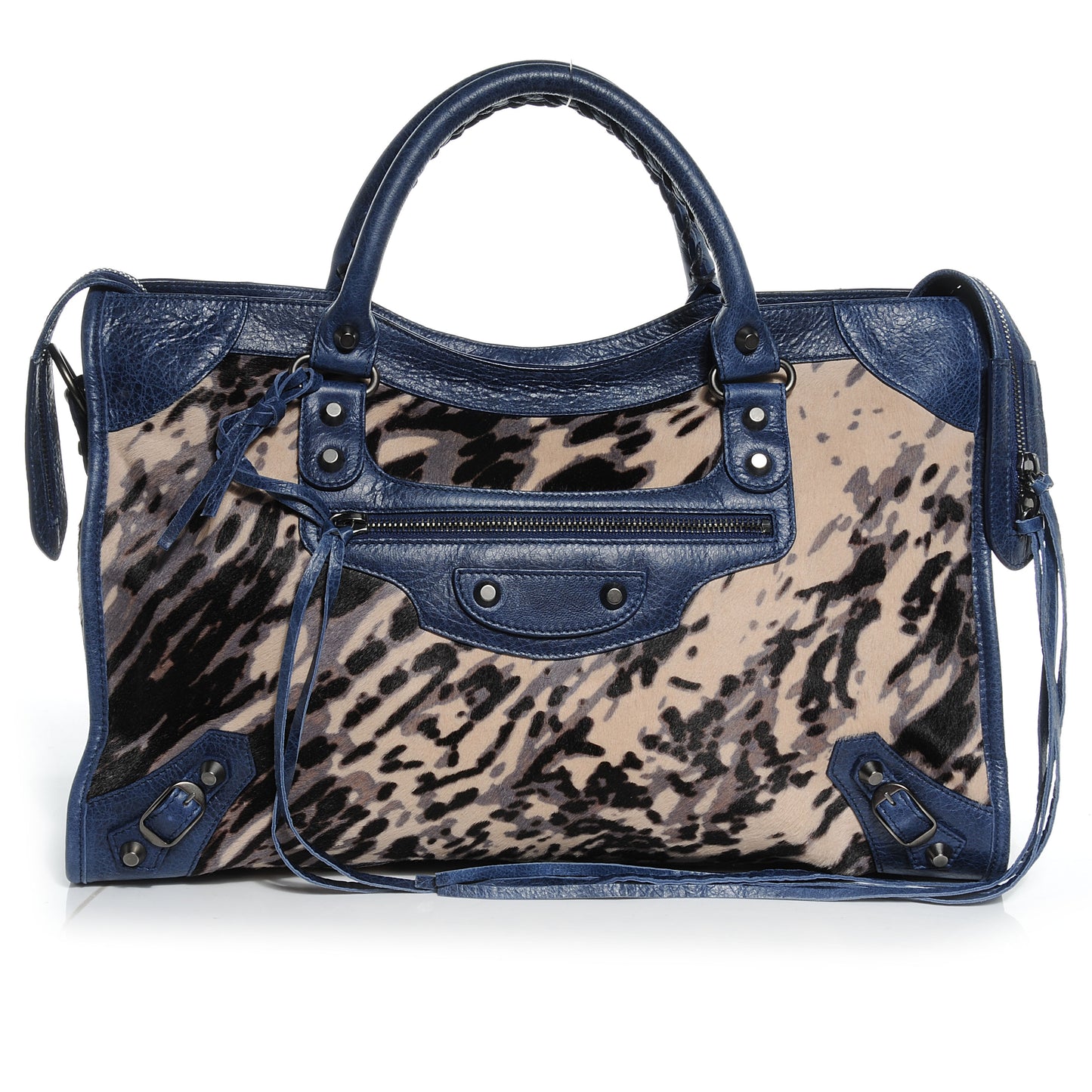 Pony Hair Leopard City Bleu Roi