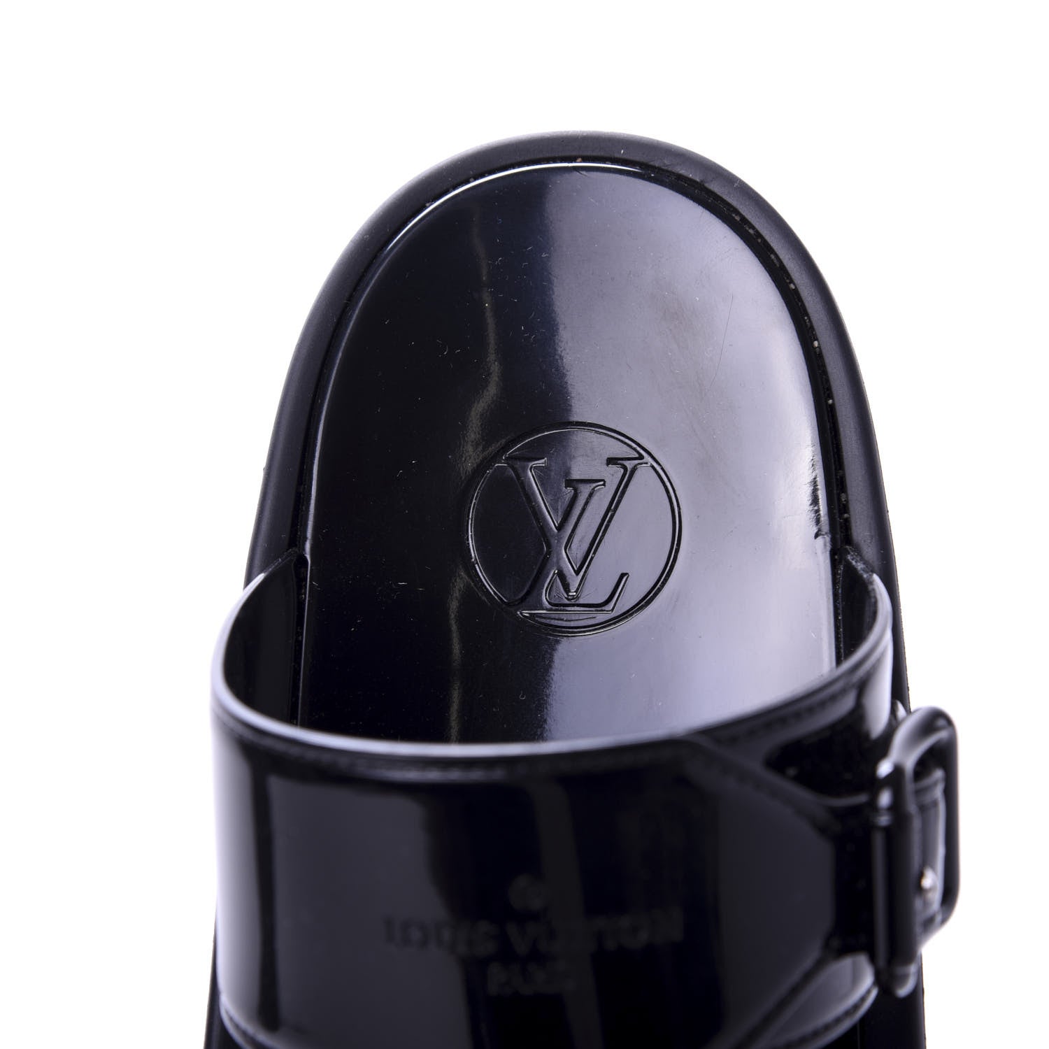 Louis Vuitton Monogram Sunbath Flat Mule Sandals 39 Black 7 of 9