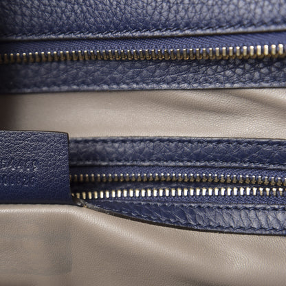Gucci Pebbled Calfskin Large Lady Tassel Top Handle Bag Dark Blue 7 of 11