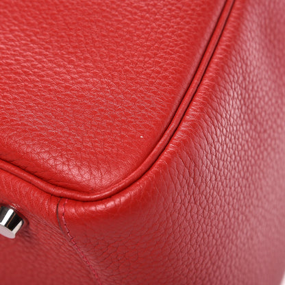 Hermes Taurillon Clemence Lindy 30 Rouge Casaque 14 of 14