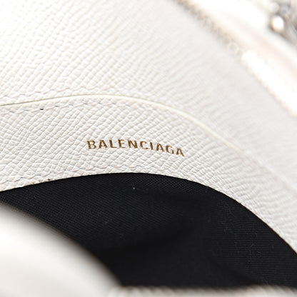Balenciaga Grained Calfskin XXS Ville Top Handle Bag White Black 5 of 10