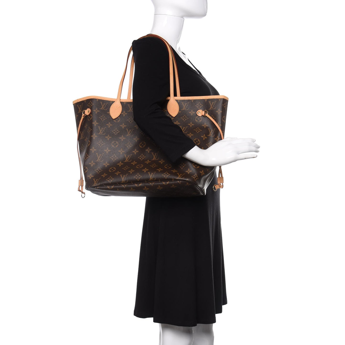 Monogram Neo Neverfull MM Rose Ballerine