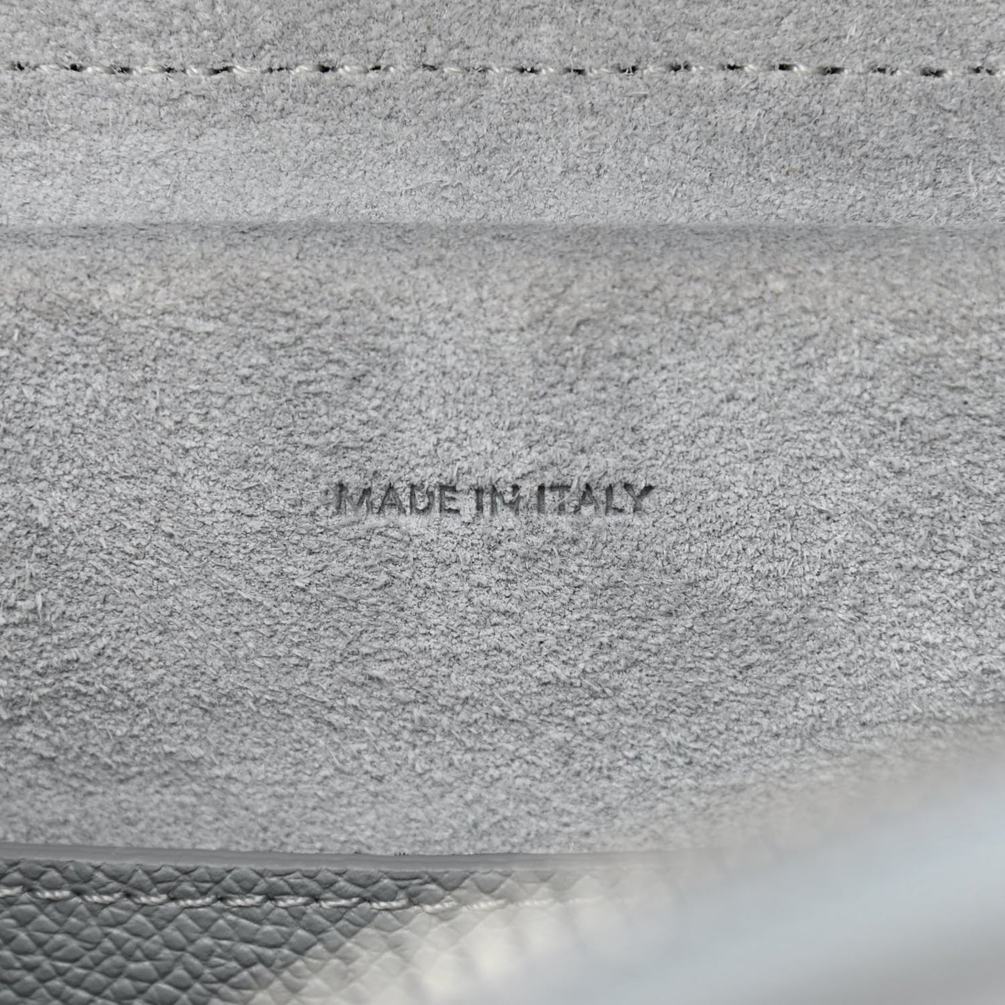 Grained Calfskin Micro Belt Bag Cloud