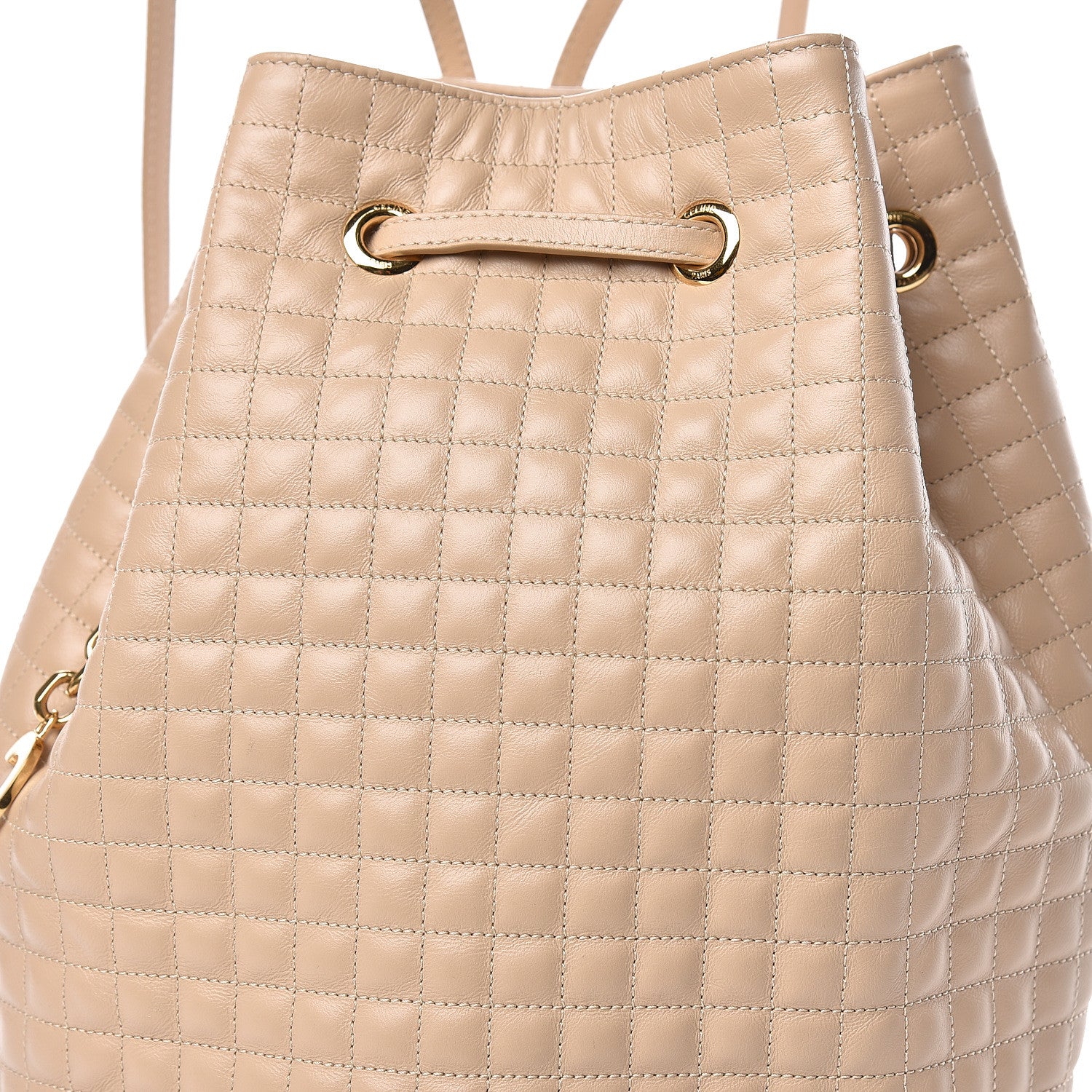 Celine Calfskin Quilted Small C Backpack Nude 11 of 13