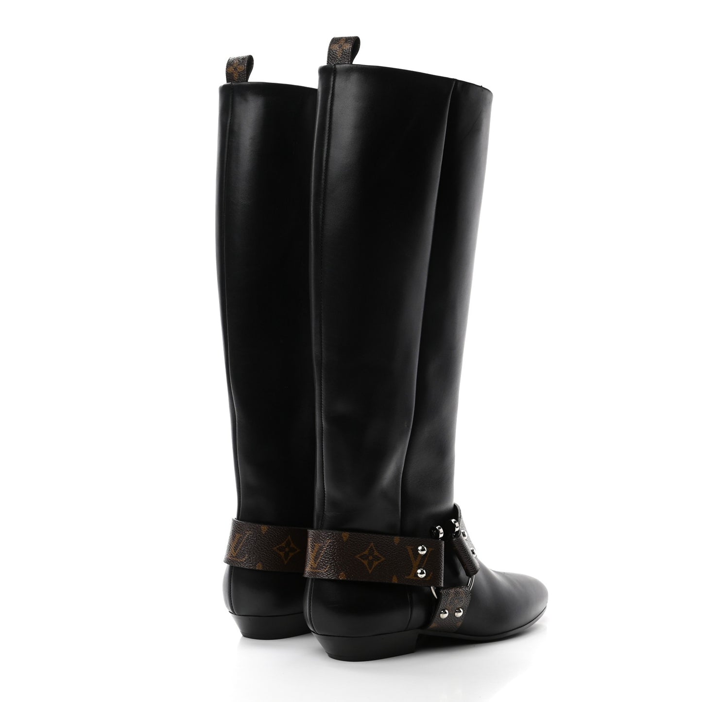 Calfskin Monogram Rhapsody High Boots 40 Black