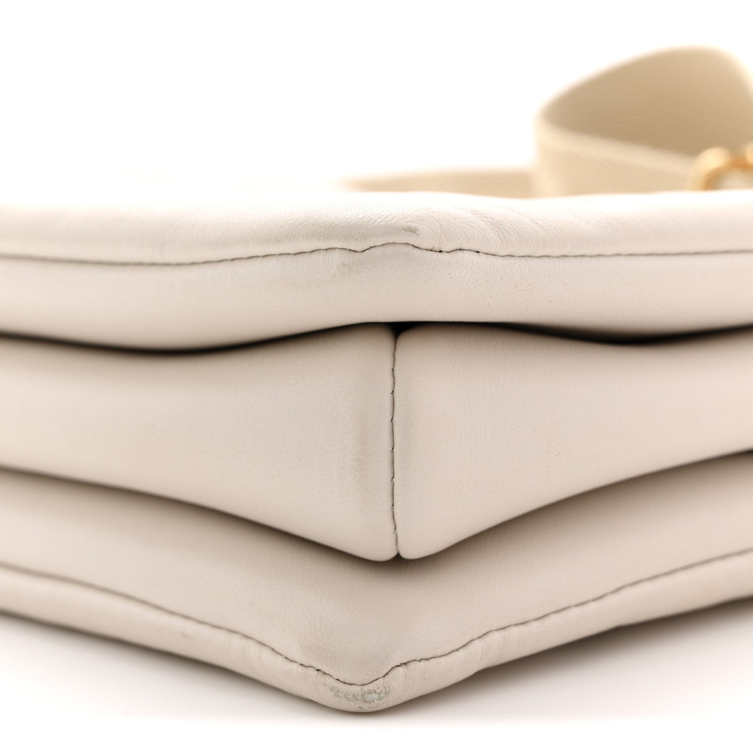 Louis Vuitton Lambskin Embossed Monogram Coussin PM Beige Cream 10 of 12