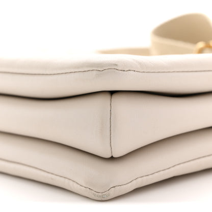 Louis Vuitton Lambskin Embossed Monogram Coussin PM Beige Cream 10 of 12