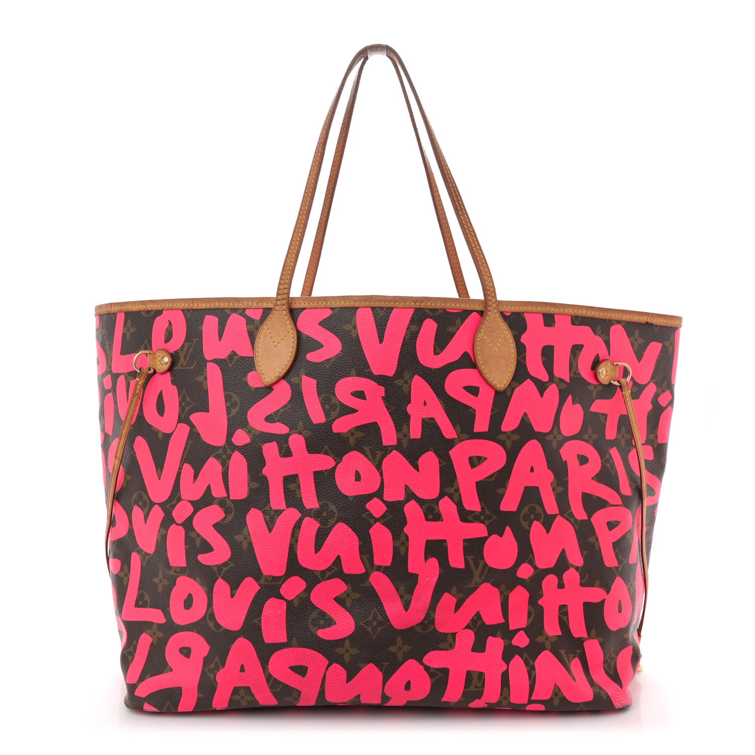 Louis Vuitton Monogram Graffiti Neverfull GM Fuchsia 1 of 17