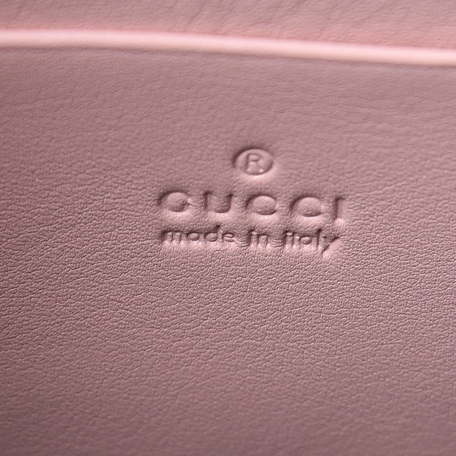 Gucci GG Supreme Monogram Calfskin Padlock Clutch Beige Perfect Pink 6 of 10
