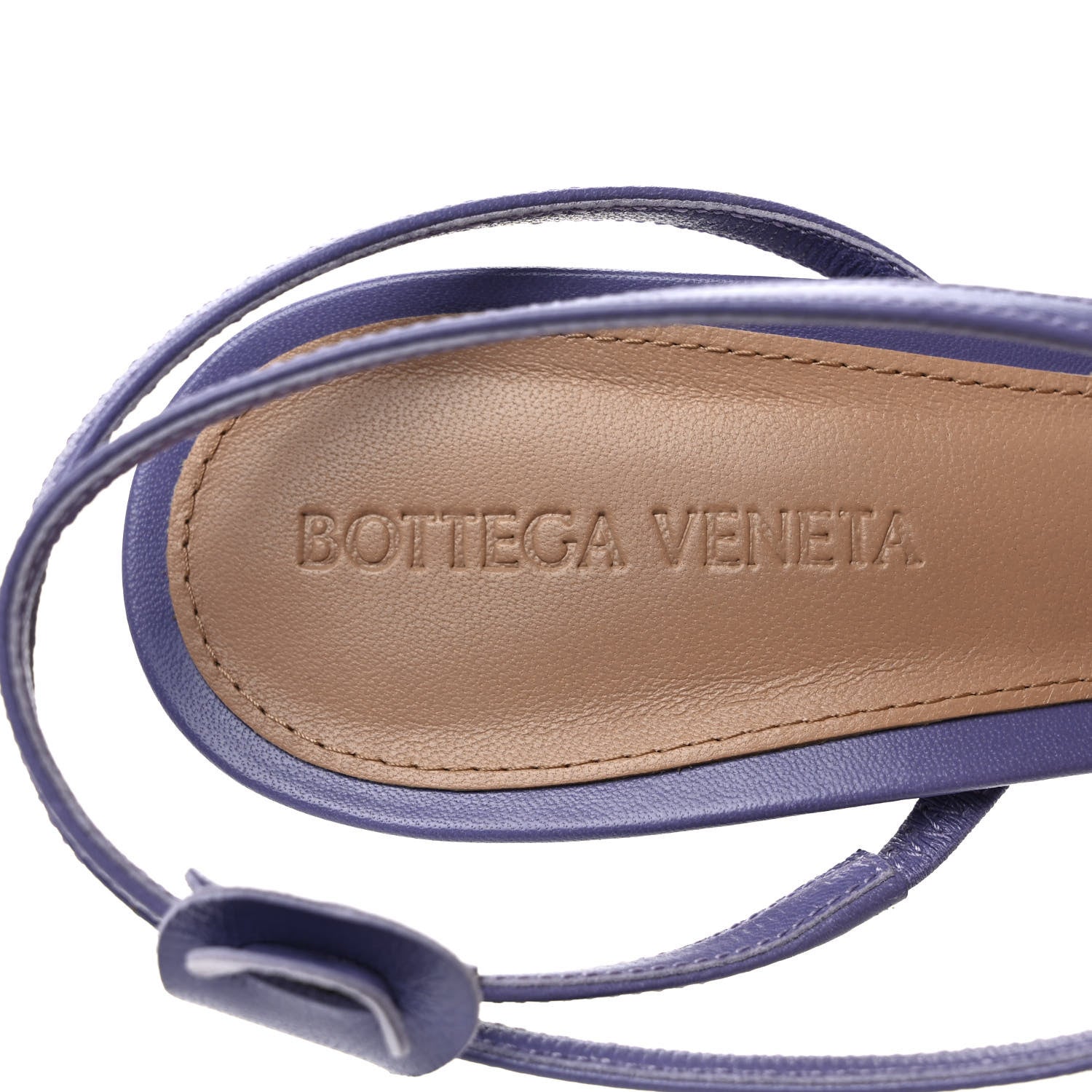 Bottega Veneta Lambskin Studded Stretch Multi Strap 90mm Sandals 39 Lavender 7 of 7