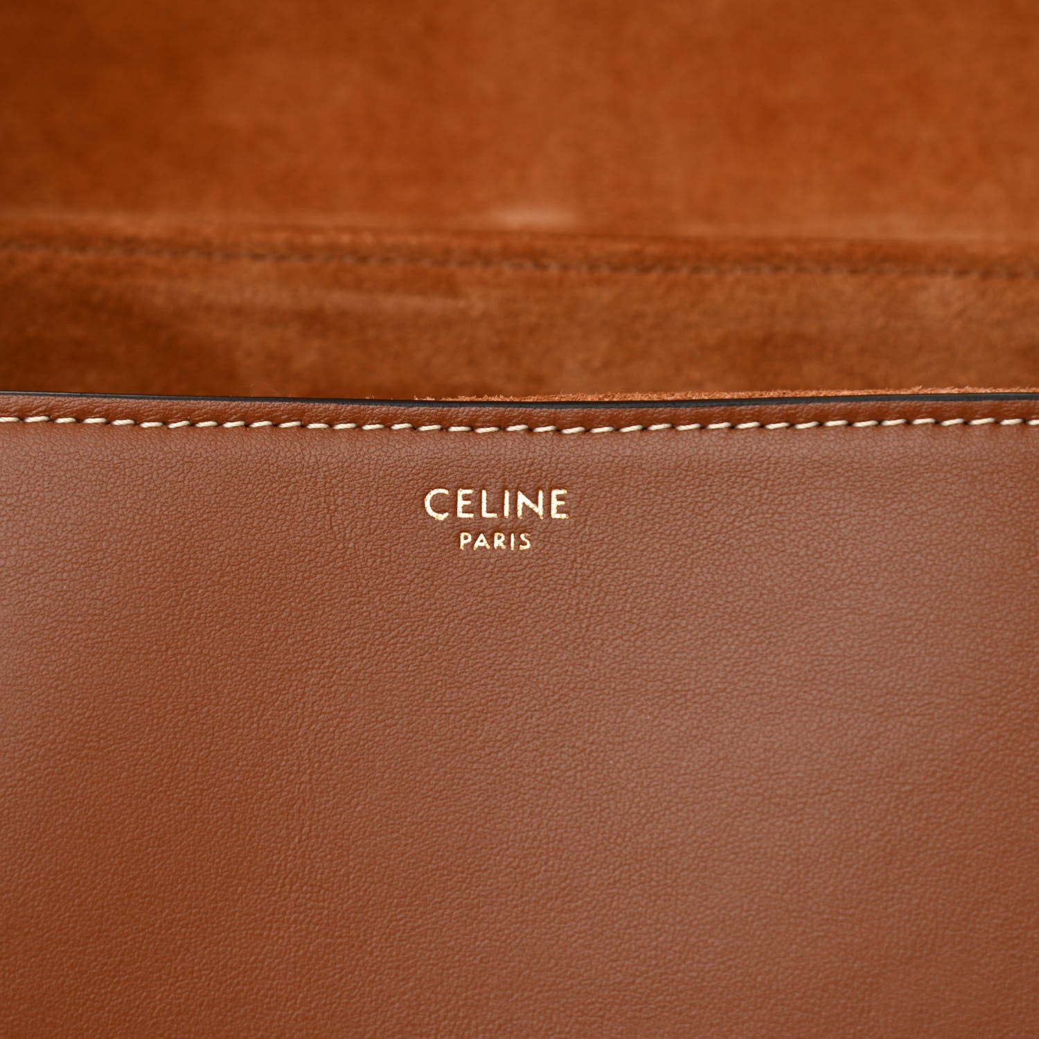 Celine Calfskin Large Soft 16 Bag Tan 6 of 9