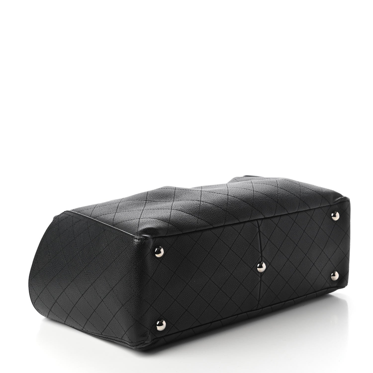Chanel Grained Calfskin CC Pocket Tote Black 4 of 10