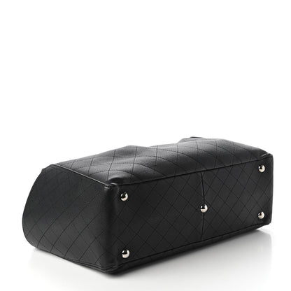 Chanel Grained Calfskin CC Pocket Tote Black 4 of 10