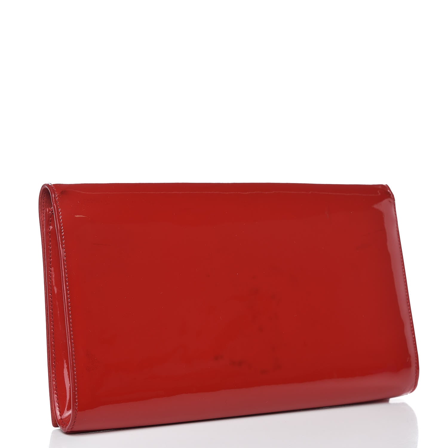 Saint Laurent Patent Monogram Large Belle De Jour Clutch Red 3 of 7