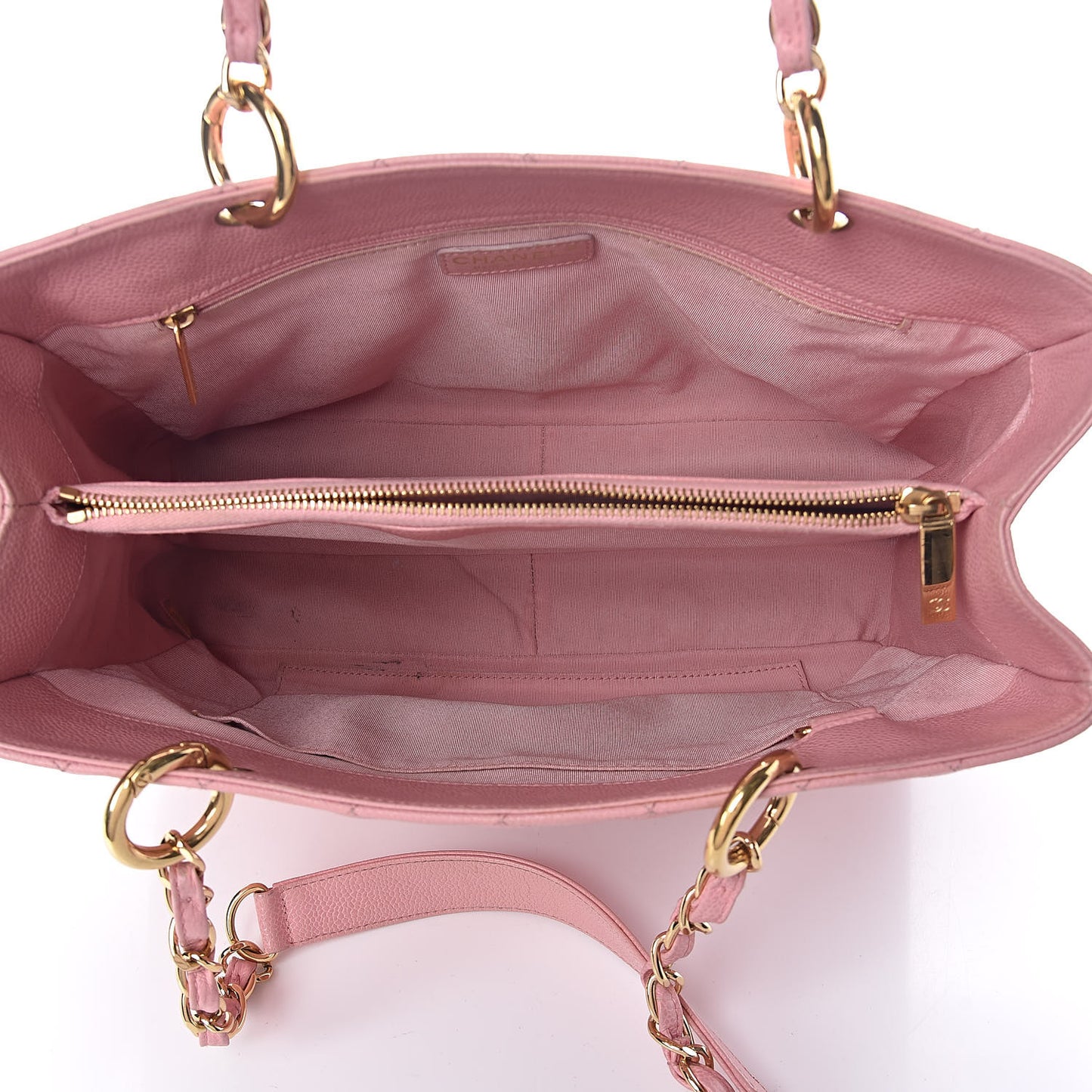 Caviar Quilted Grand Shopping Tote GST Pink