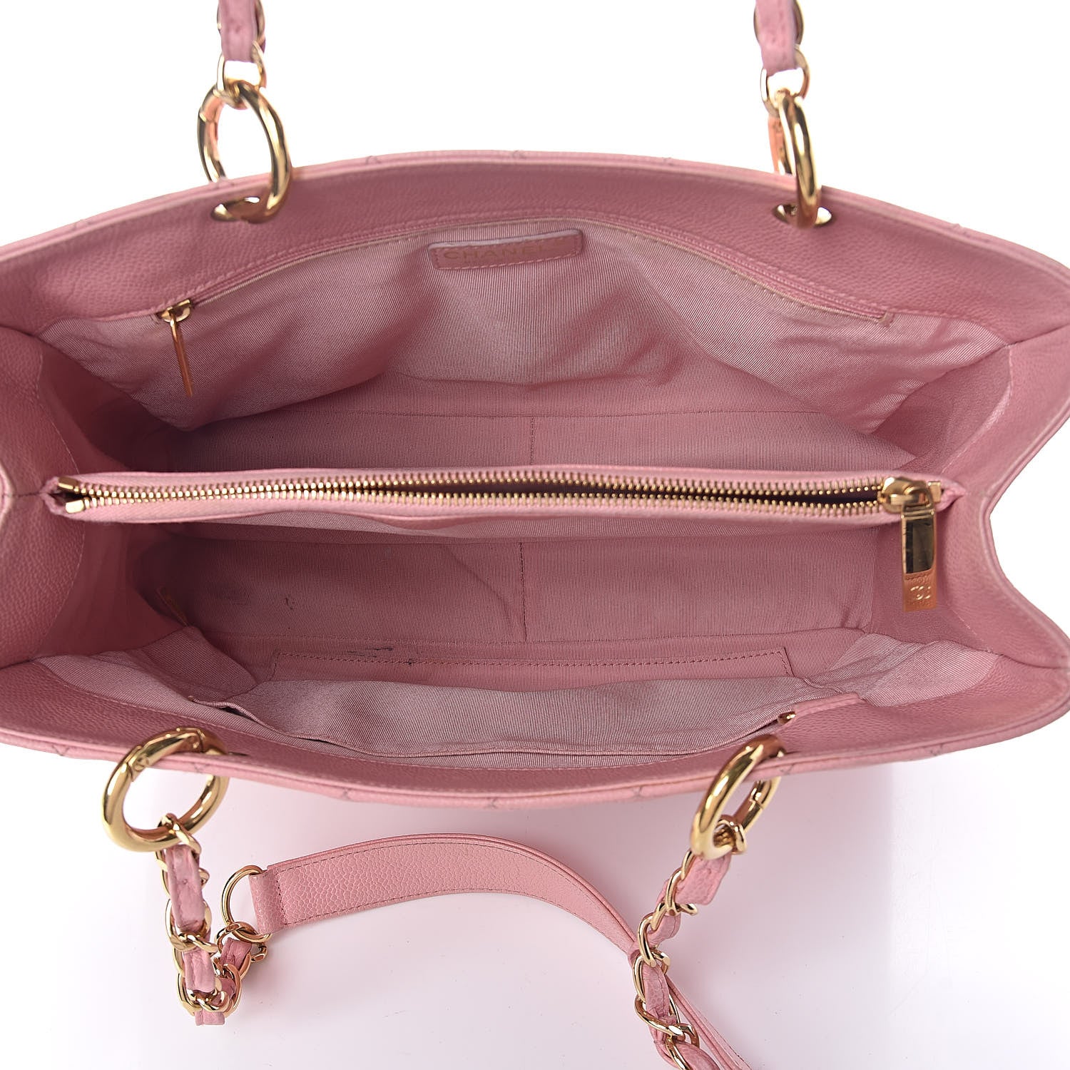 Chanel Caviar Quilted Grand Shopping Tote GST Pink 5 of 15