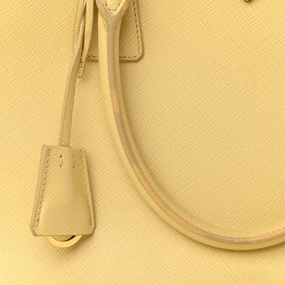 Prada Saffiano Small Galleria Double Zip Tote Ginestra 12 of 12