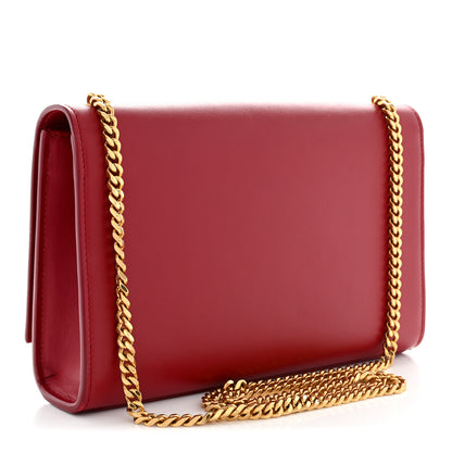 Saint Laurent Smooth Calfskin Medium Classic Monogram Kate Tassel Satchel Lipstick Red 3 of 12
