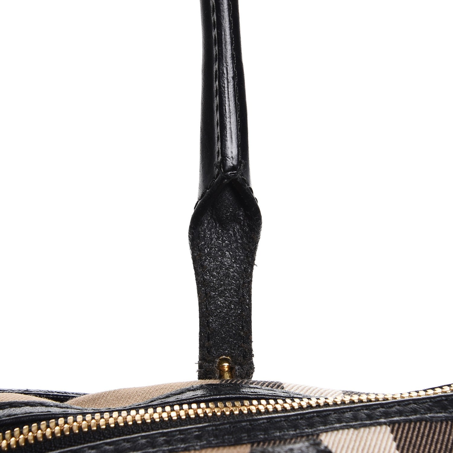 Burberry Calfskin House Check Small Salisbury Tote Black 14 of 19