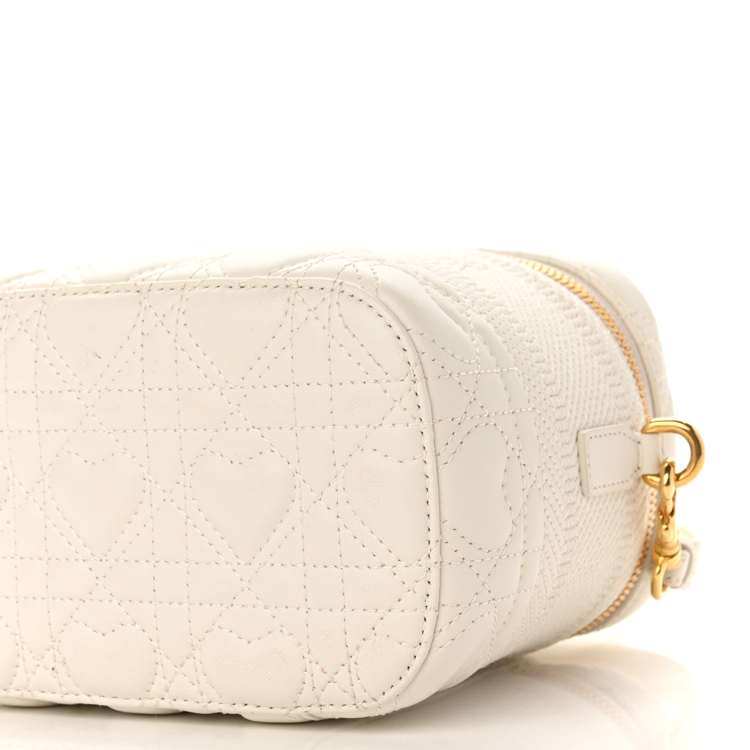 Christian Dior Lambskin Cannage DiorAmour Small Diortravel Vanity Case Latte 9 of 9
