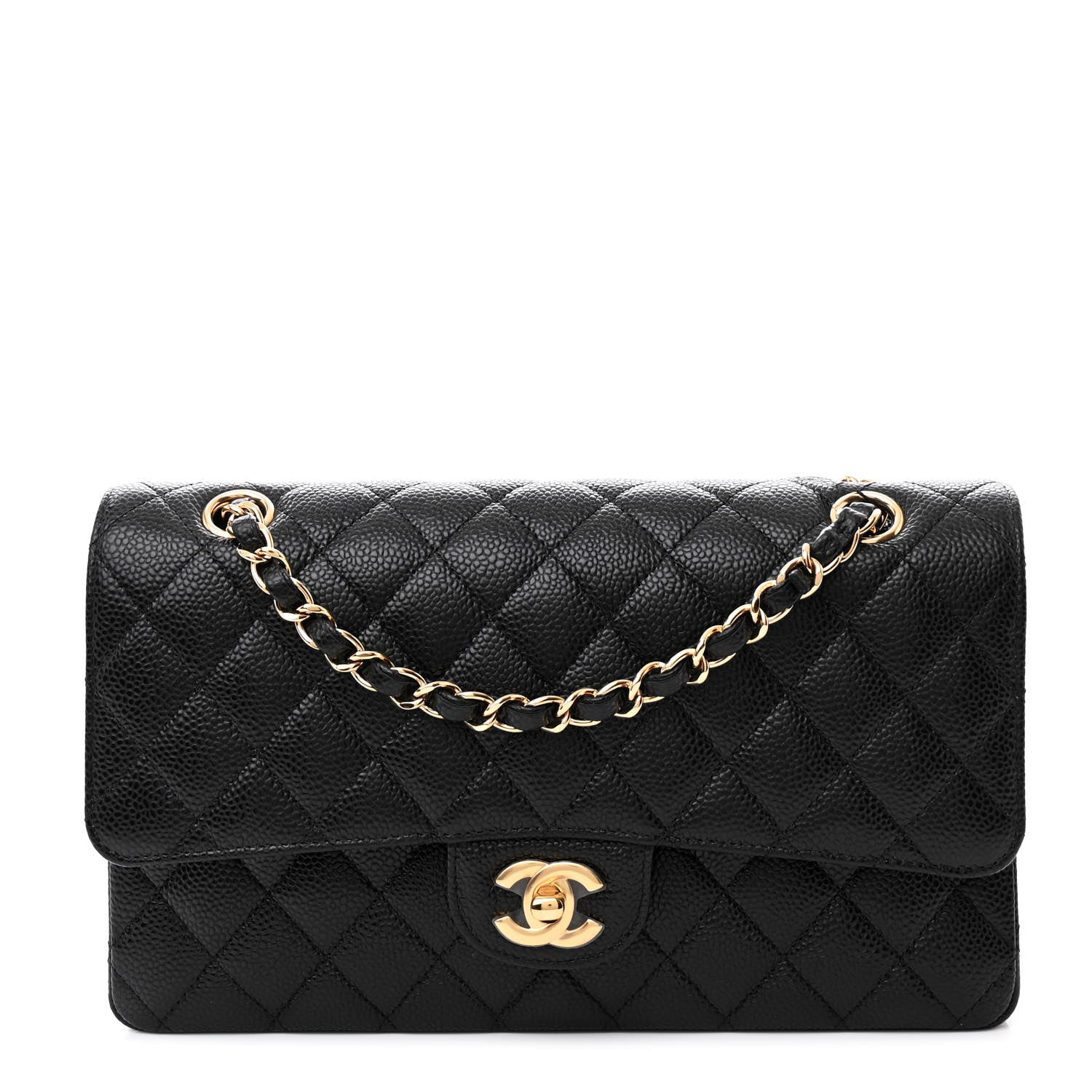 Chanel Caviar Quilted Medium Double Flap Black 1 of 11