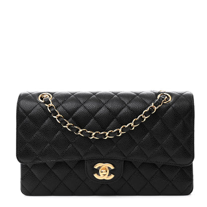 Chanel Caviar Quilted Medium Double Flap Black 1 of 11