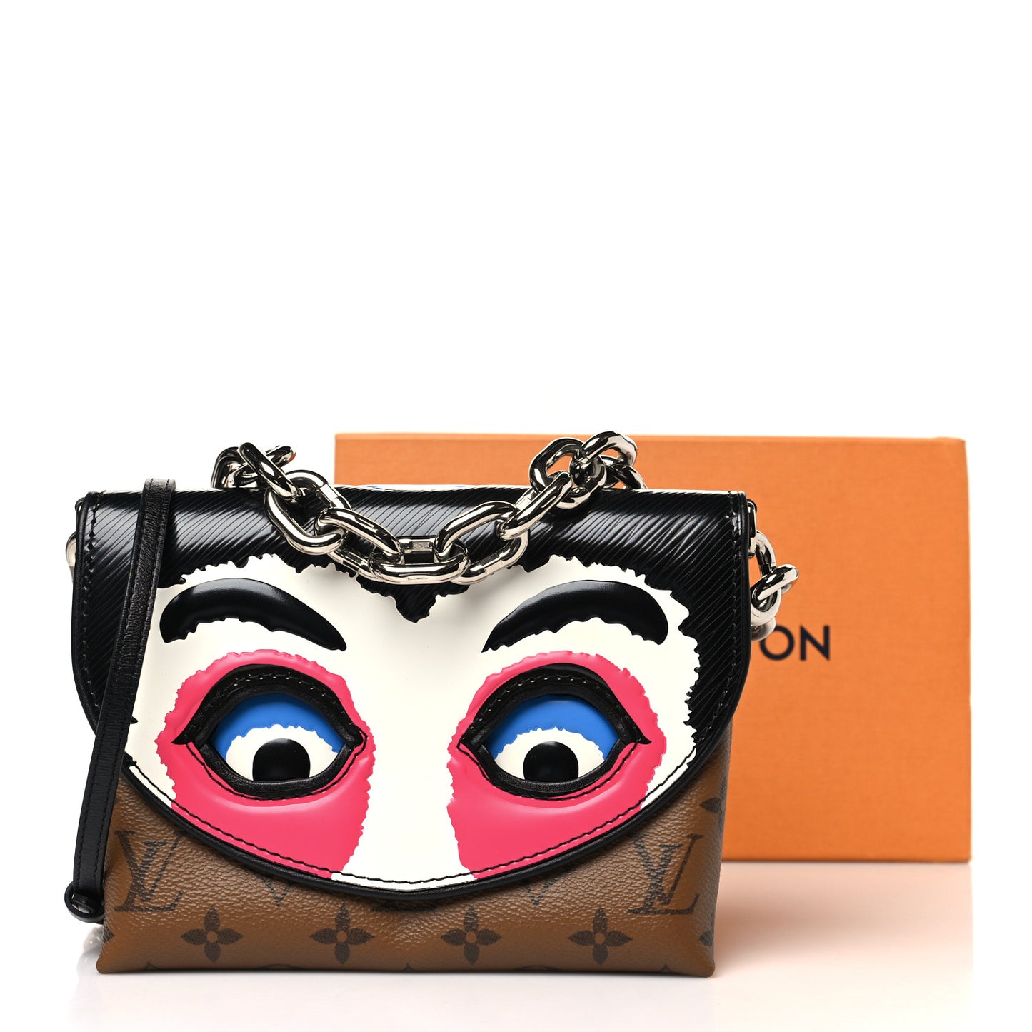 Reverse Monogram Kabuki Pochette Black