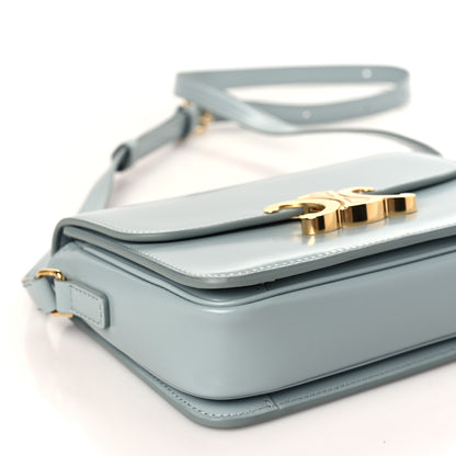 Celine Shiny Calfskin Teen Triomphe Blue Gray 8 of 9