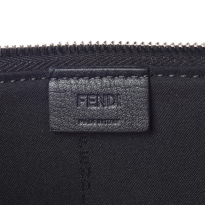 Fendi Vitello Liberty Fun Fair Studded Zip Around Pouch Black Multicolor 6 of 8