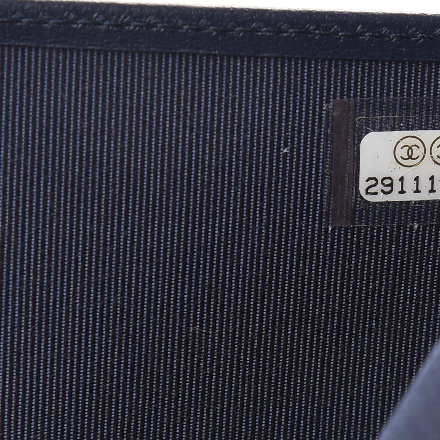 Caviar Quilted Passport Holder Navy Blue