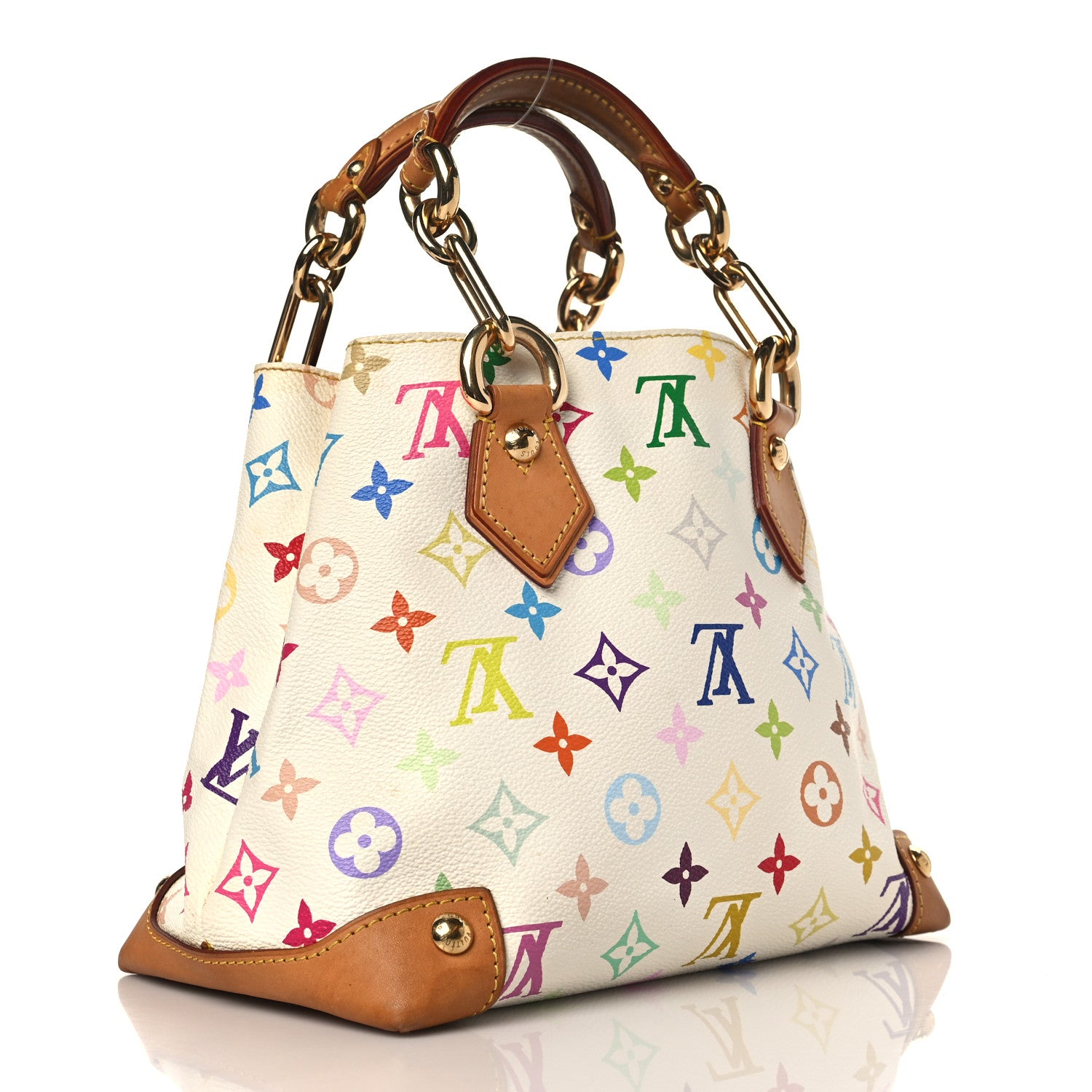 Louis Vuitton Monogram Multicolor Audra White 3 of 10