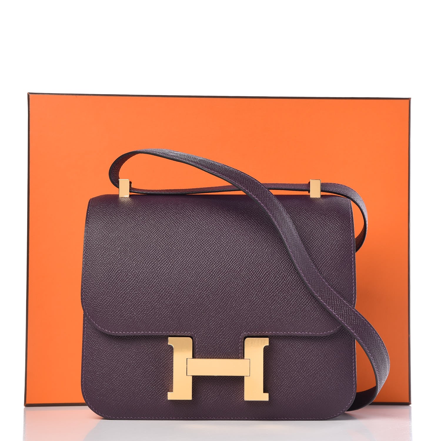 Hermes Epsom Constance 24 Raisin 23 of 23
