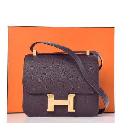 Hermes Epsom Constance 24 Raisin 23 of 23