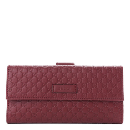 Gucci Microguccissima Continental Flap Wallet Red 1 of 7
