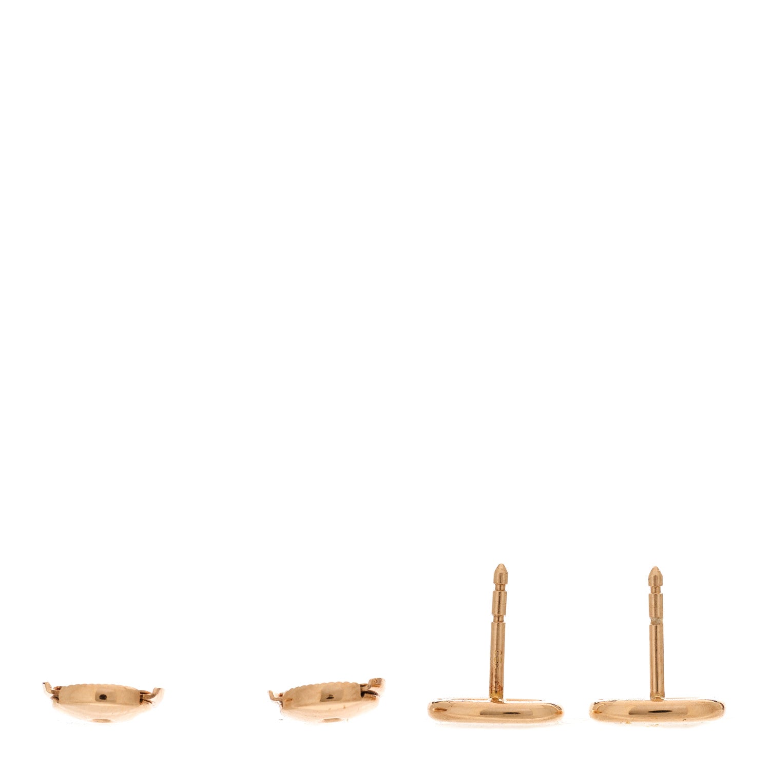 Hermes 18K Rose Gold TPM Farandole Stud Earrings 3 of 5