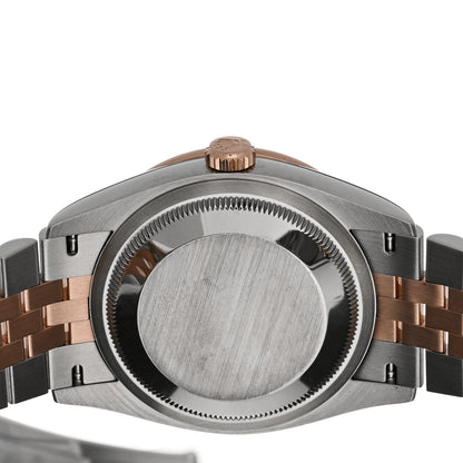Rolex Stainless Steel 18K Everose Gold Diamond Bezel Mother of Pearl 36mm Oyster Perpetual Datejust Watch 126281RBR 4 of 4