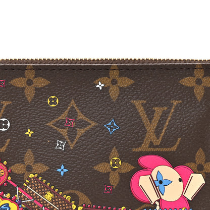 Louis Vuitton Monogram 2020 Christmas Animation Roller Coaster Mini Pochette Accessories Pivoine 8 of 11