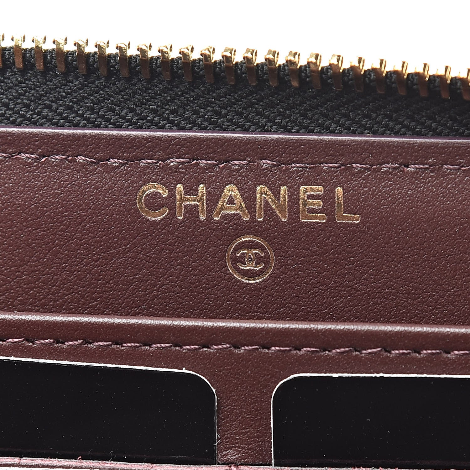 Chanel Caviar Quilted Large Gusset Zip Around Wallet Black 6 of 9