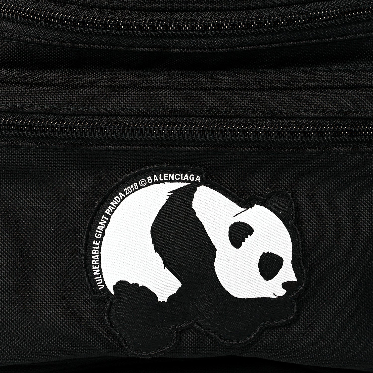 Balenciaga Nylon Canvas Panda Explorer Belt Bag Black 8 of 10