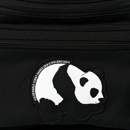 Balenciaga Nylon Canvas Panda Explorer Belt Bag Black 8 of 10