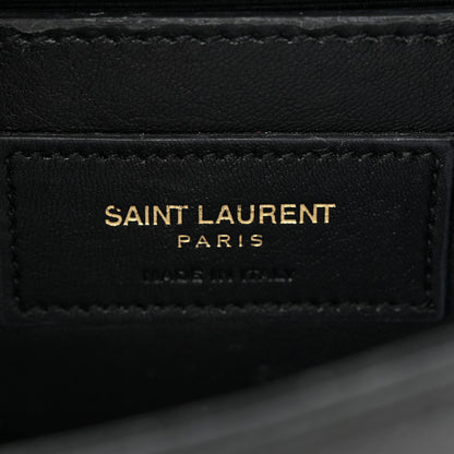 Saint Laurent Grain De Poudre Small Monogram Kate Satchel Black 6 of 11
