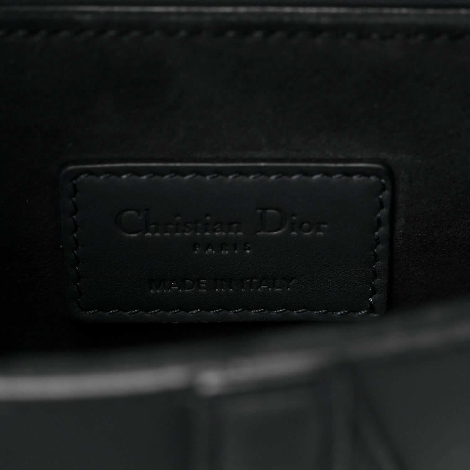Christian Dior Ultra Matte Calfskin Mini Saddle Bag Black 6 of 12
