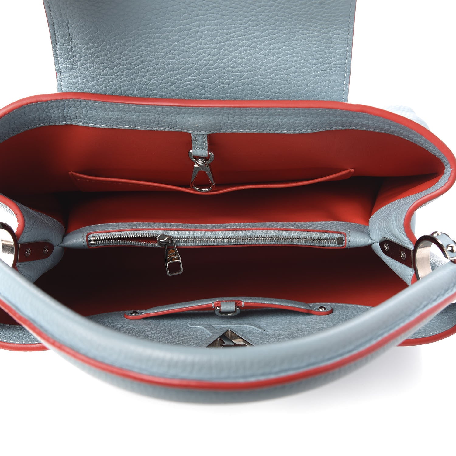 Louis Vuitton Taurillon Capucines MM Ciel 5 of 9