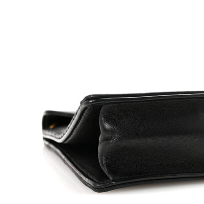 Saint Laurent Lambskin Quilted Monogram Gaby Chain Bag Black 8 of 11