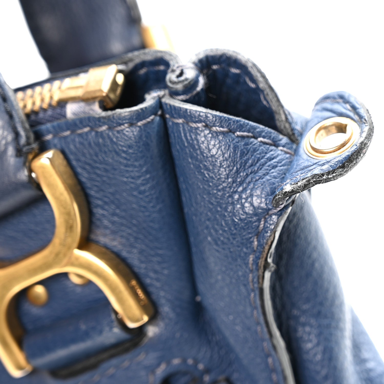 Chloe Calfskin Medium Marcie Satchel Royal Navy 11 of 11