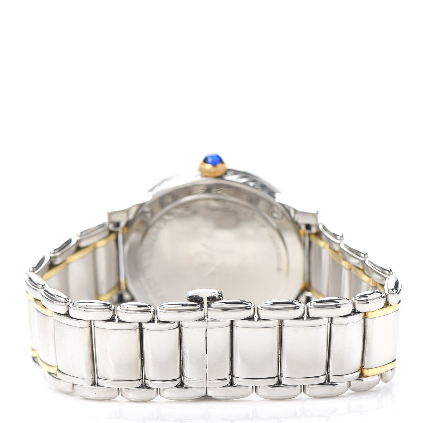 Stainless Steel 18K Yellow Gold Diamond Bezel Mother of Pearl 38mm Classic Quartz Watch